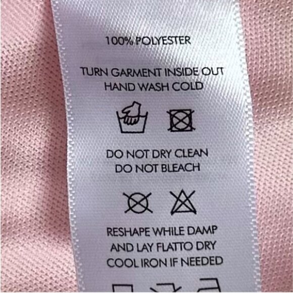 Lucy in the Sky Pastel Pink Shimmer Striped Babydoll Mini Dress Size M Party - Picture 8 of 9